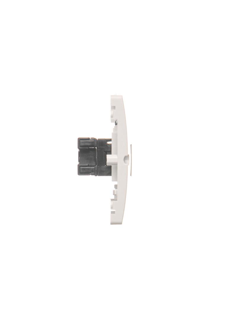 Simon Basic Gniazdo komputerowe RJ45 podwójne kategoria 5e . Montaż gniazda na wkręty do puszki biały BMF52.02/11 KONTAKT