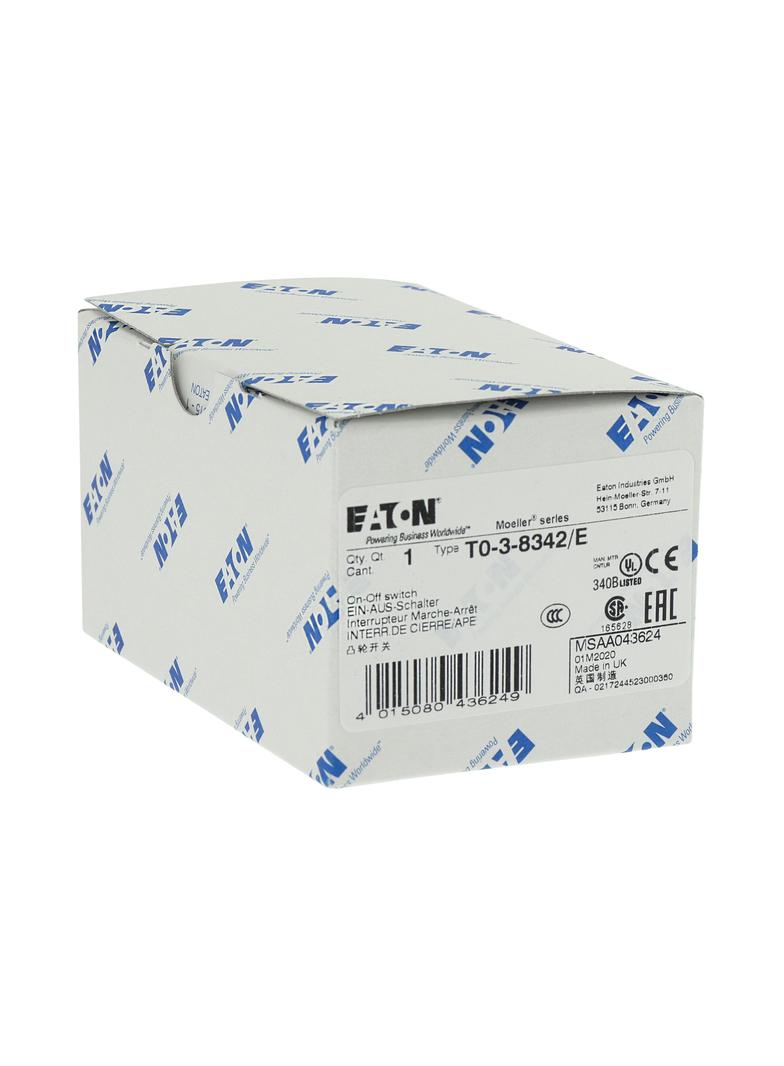 T0-3-8342/E Łącznik krzywkowy 20A 6.5kW 043624 EATON