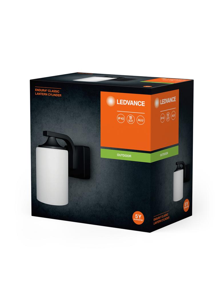 ENDURA CLASSIC LANTERN CYL E27 BK LEDV Oprawa zewnętrzna