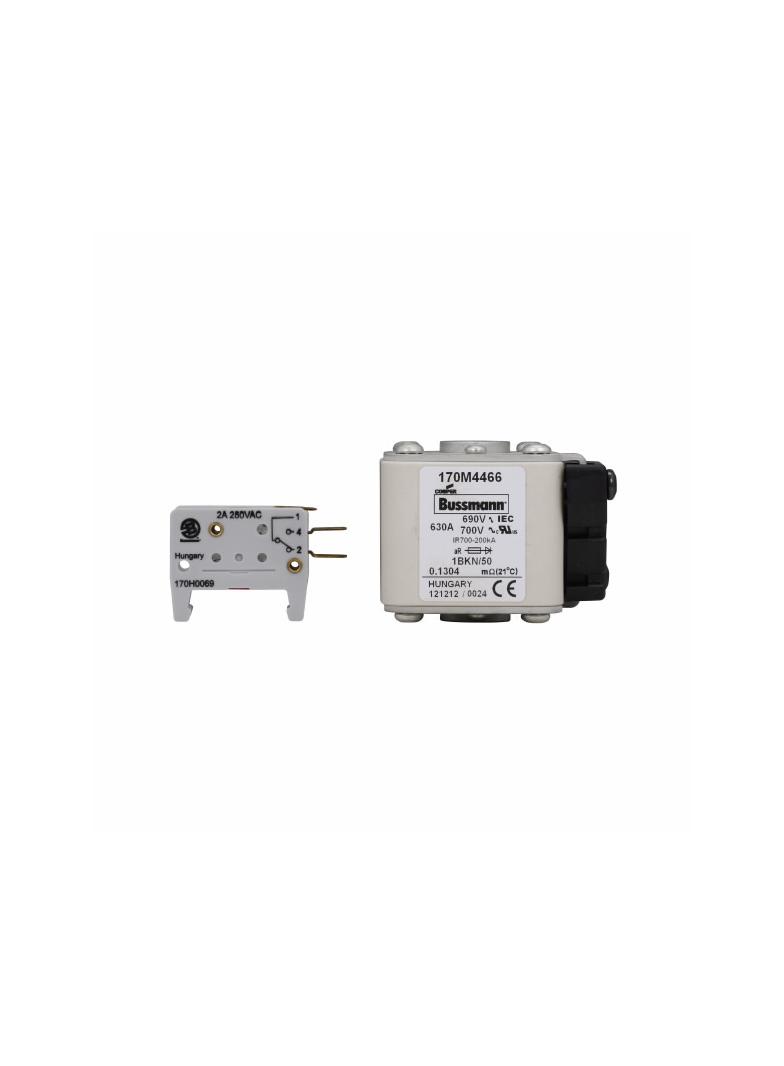 FUSE 630A 690V 1BKN/50 AR UC Wkładka szybka 630A AC 690V rozmiar 1 53x69x51 mm aR IEC UL, 170M4466 E