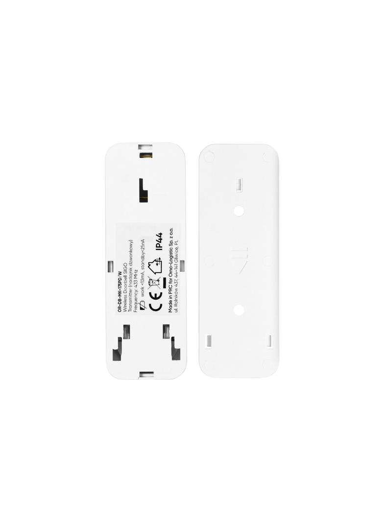 Bezprzewodowy dzwonek do drzwi sieciowy 230V przycisk SOS Wifi Tuya biały OR-DB-MK-175/W ORNO
