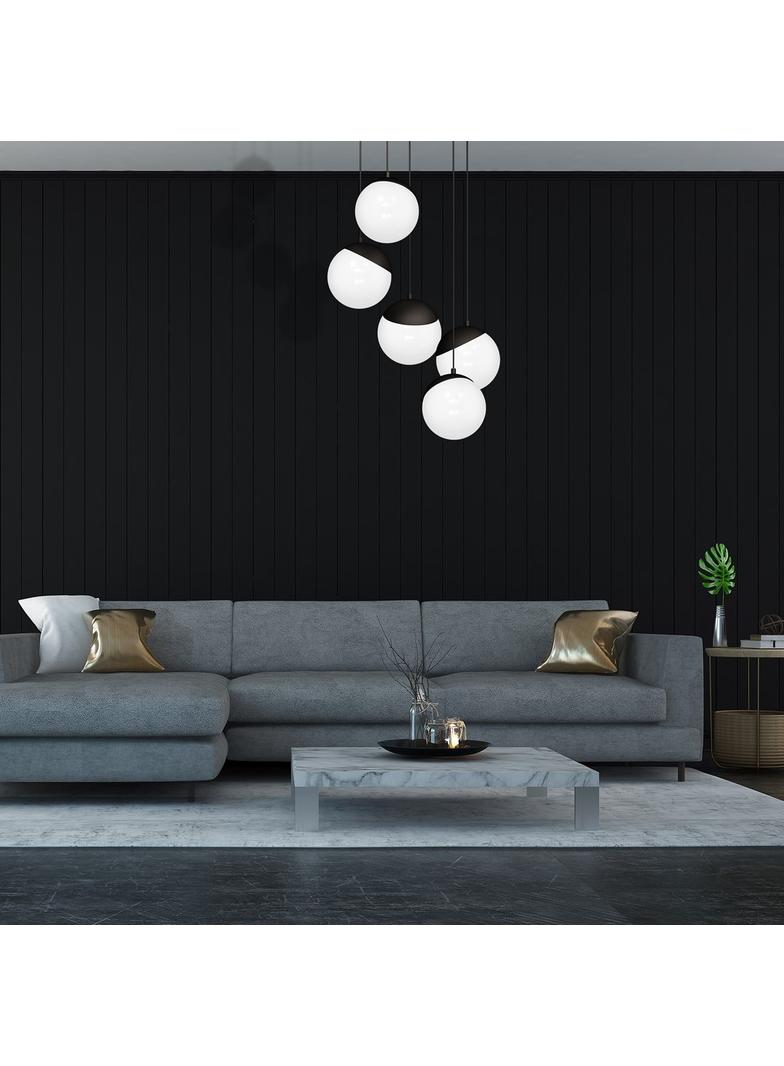 Milagro lampa wisząca Sfera Black 5xE14 MLP8869
