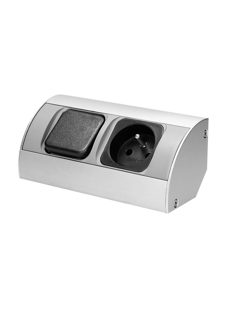 Gniazdo meblowe z wyłącznikiem 1x2P+Z OR-AE-1302 ORNO