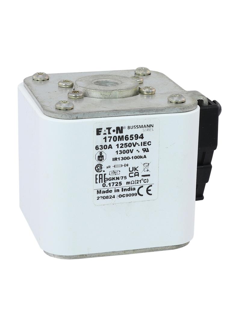 FUSE 630A 1250V 3GKN/75 AR CU Wkładka szybka 630A AC 1250V rozmiar 3 76x92x76 mm aR IEC UL 170M6594