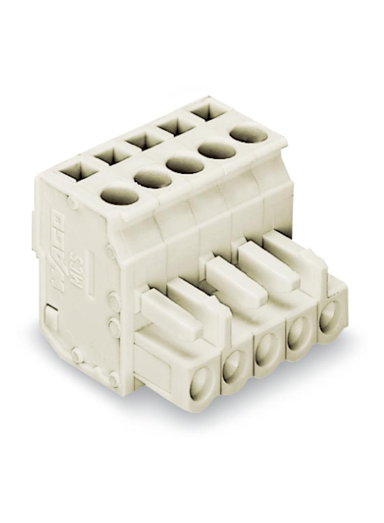 Gniazdo MCS‑MIDI Classic kątowe 8‑biegunowe jasnoszare raster 5mm 722‑208/026‑000 /25szt./ WAGO