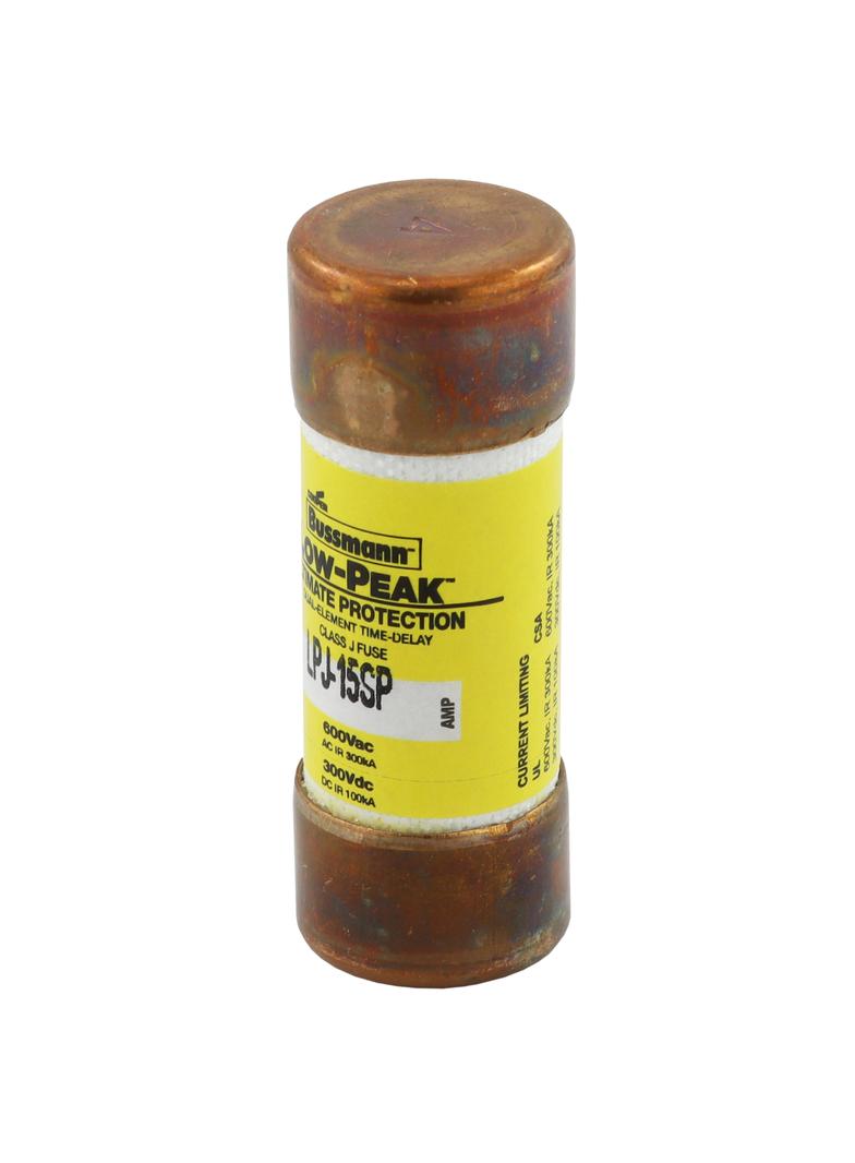 LOW-PEAK CLASS J T/D 15A 600VAC/300V Klasa J T/D LPJ-15SP EATON