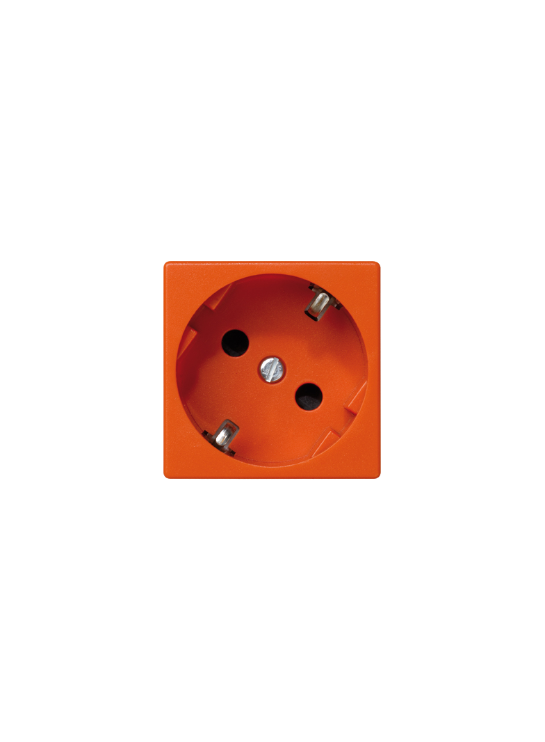 Simon Connect Gniazdo K45 z schuko 16A/230V szybkozłączki pomarańczowy K11/7 KONTAKT