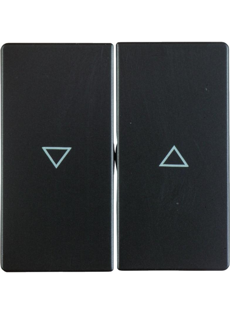 BERKER Q.x Klawisze z nadrukowany symbol strzałka do łącznika 2-klawiszowego antracyt aksamit 162560