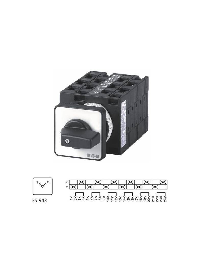 T3-6-8370/E Łącznik krzywkowy 32A 13kW 073703 EATON