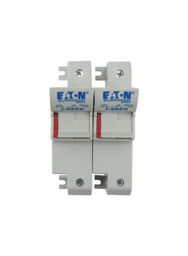 2 Pole 22x58 MFH Podstawa wkładki cylindrycznej 22x58 2P 125A 690VAC CH222DU EATON