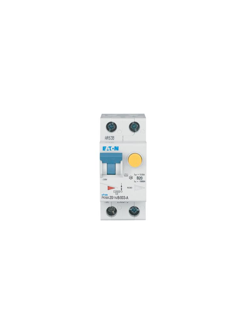 PKNM-20/1N/B/003-A-MW Wyłącznik różnicowonadprądowy 1P+N B20A 30mA typ A 236239 EATON