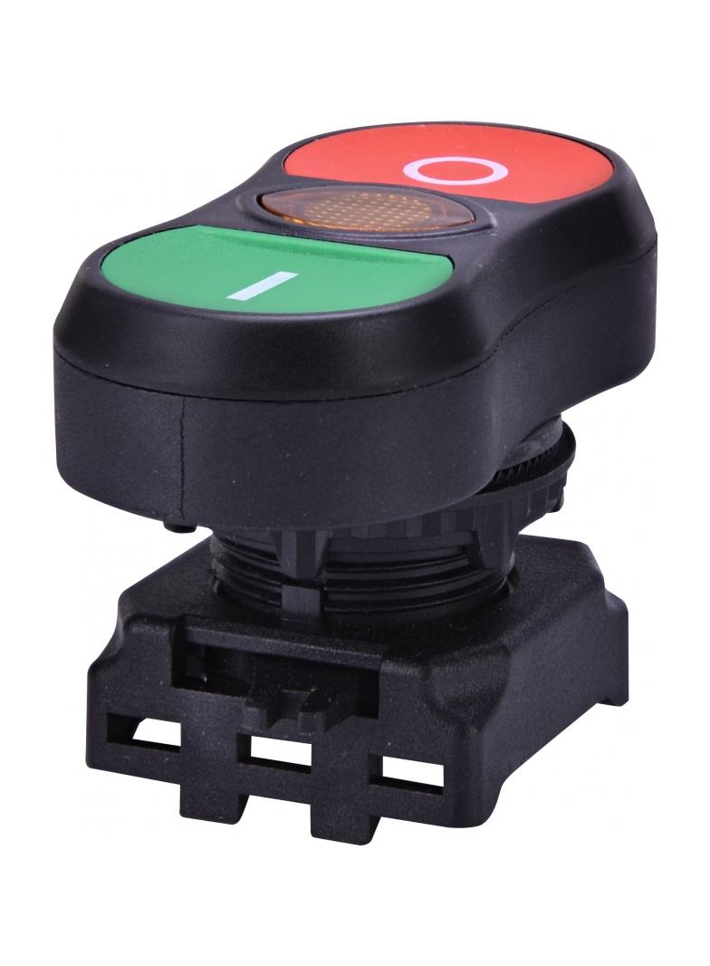 EGTI-A - Napęd z guzikiem podwójnym podświetlany z pomarańczową listwą centralną