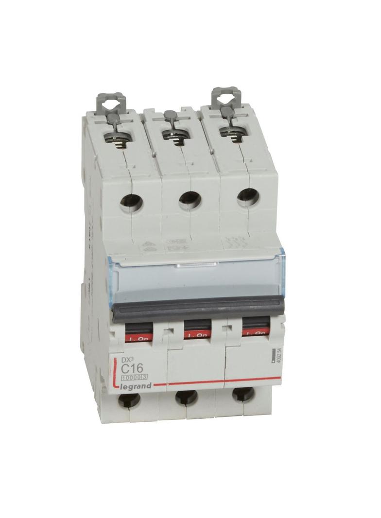WYŁĄCZNIK NADPRĄDOWY S 313 3P C 16A 10000A SERII DX3, Legrand