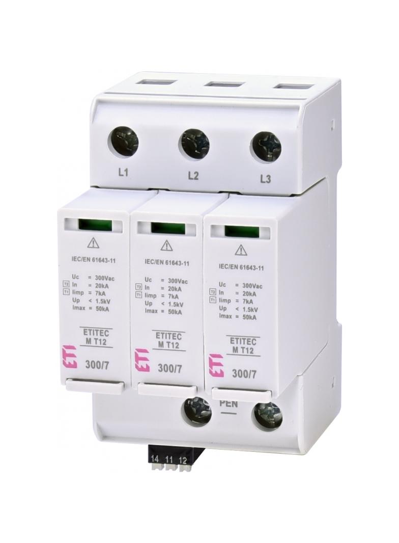 Ogranicznik przepięć T1+T2 (B+C) TEC M T12 300/7 3+0 RC 002440505 ETI