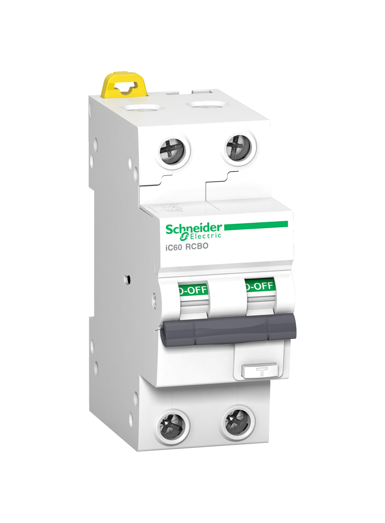 Wyłącznik różnicowonadprądowy Acti9 IC60RCBO 10kA 1P+N B10A 30mA typ A A9D37225 Schneider