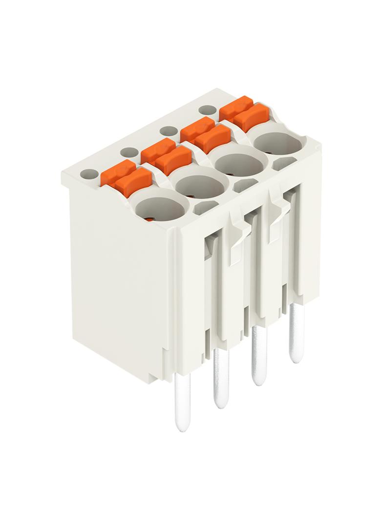 Gniazdo picoMAXeCOM raster 3,5mm 4‑biegunowe z prostymi pinami lutowniczymi bez płytki 2091‑1174 /200szt./ WAGO