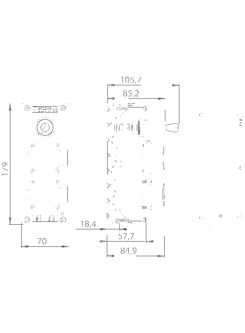 KASETA STEROWNICZA Z KLUCZEM I DWOMA GNIAZDKAMI 230V