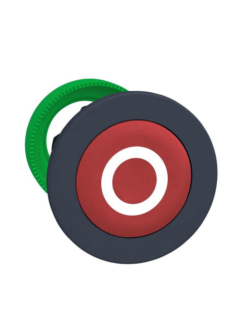 Harmony XB5 Główka przycisku bez podświetlenia kryty czerwony białe oznaczenie O