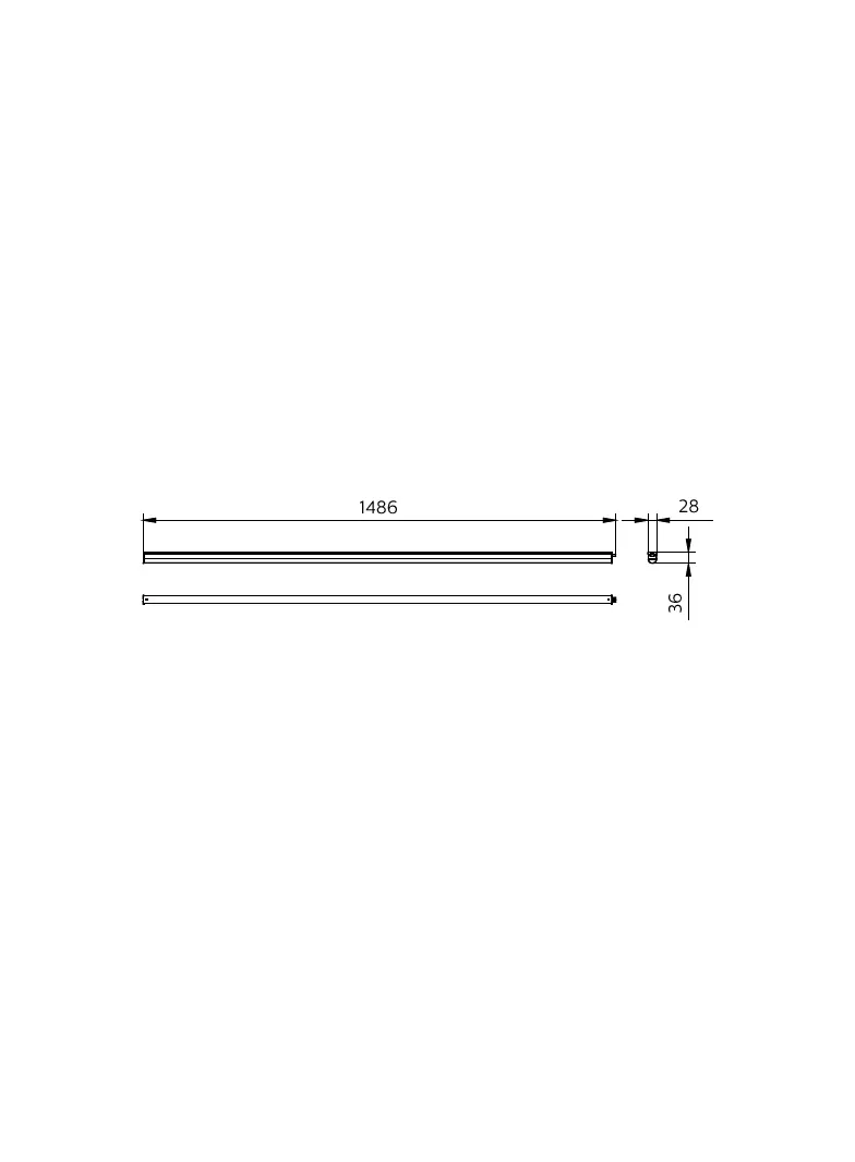 Oprawa LED belka Ledinaire BN021C 24W 2400lm IP20 3000K barwa ciepła LED24S/830 150cm 5 lat gw. PHIL