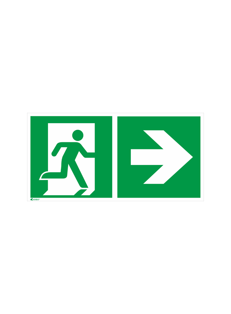 KIER.DO WYJŚ. PRAWO,PROSTO 150X300 FOLIA SAMOPRZYLEPNA FOTOLUMINESCENCYJNA