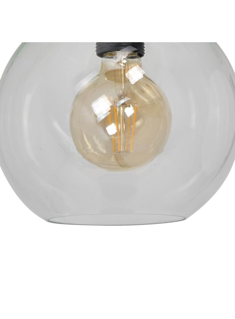 Milagro plafon Sofia Clear E27 czarny MLP6573