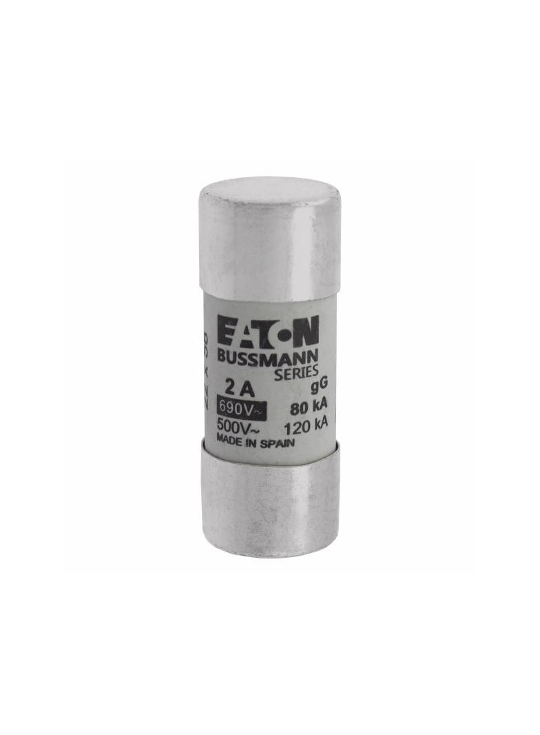 CYLINDRICAL FUSE 22 x 58 2A GG 690V AC Wkładka cylindryczna 22 x 58mm 2A GG 690V AC C22G2 EATON