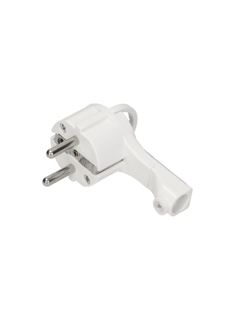Wtyczka płaska, Uni-Schuko z uchwytem, rozbieralna, biała OR-AE-1379/W ORNO