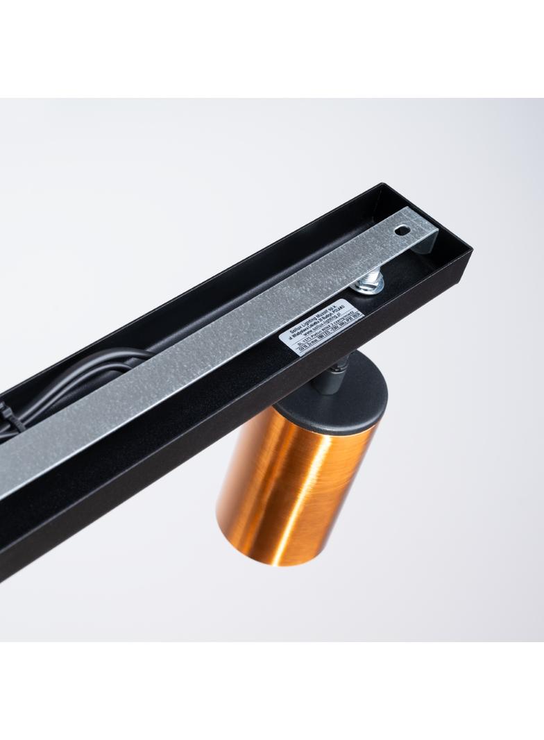 Plafon WINX 2 czarny/miedź