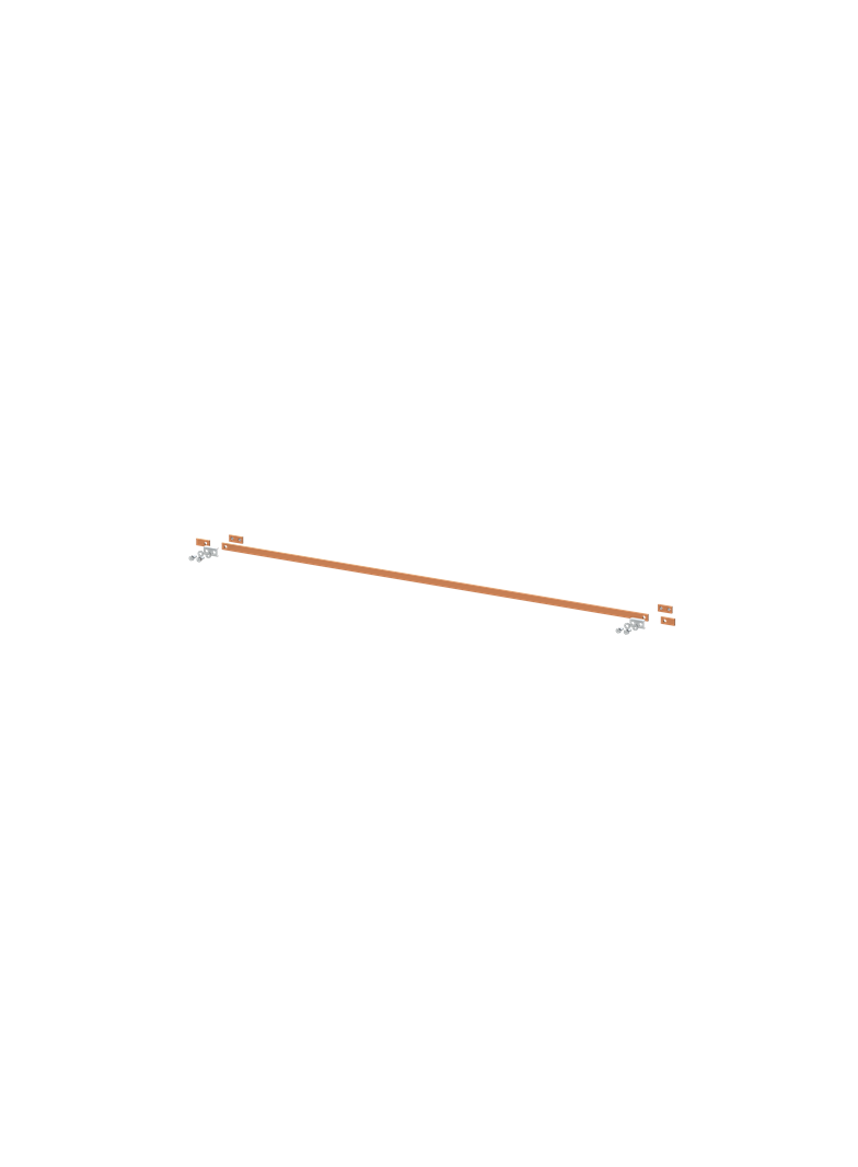 ZX2329 Szyna miedziana 20x5mm szerokość 6PW 1500mm V1, A2 (do samodzielnego montażu)