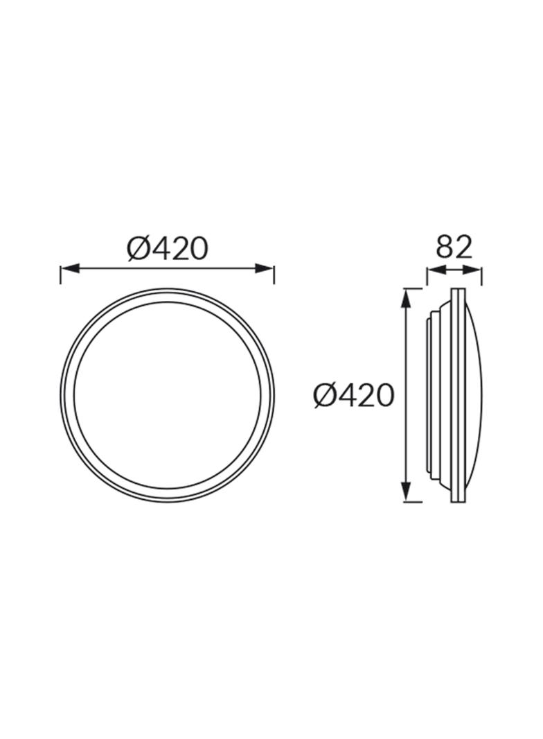 Plafoniera SMD LED FIESTA LED C 24W CCT 04570 IDEUS