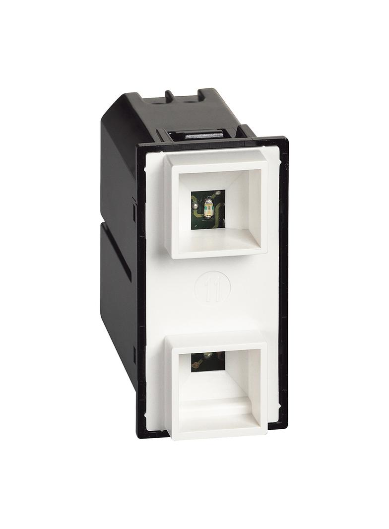 LIVING NOW - LAMPKA SYGNALIZACYJNA - Z LED CZERWONĄ I ZIELONĄ - 1 MODUŁ, Bticino