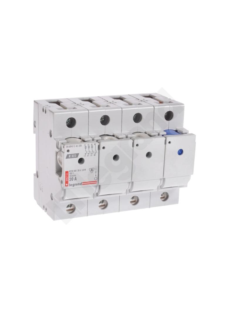Rozłącznik Bezpiecznikowy R 323 20A 3P+N Rozłączany 606755 LEGRAND