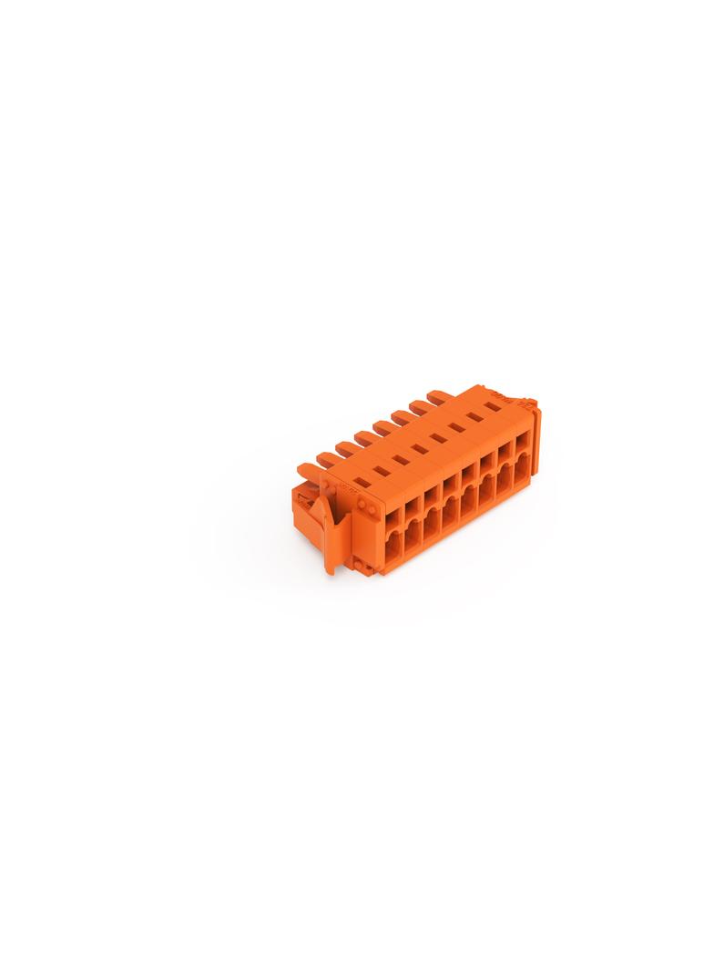 MCS-MINI Classic gniazdo 8-bieg. pomarańczowe raster 3,81 mm /50szt./ WAGO