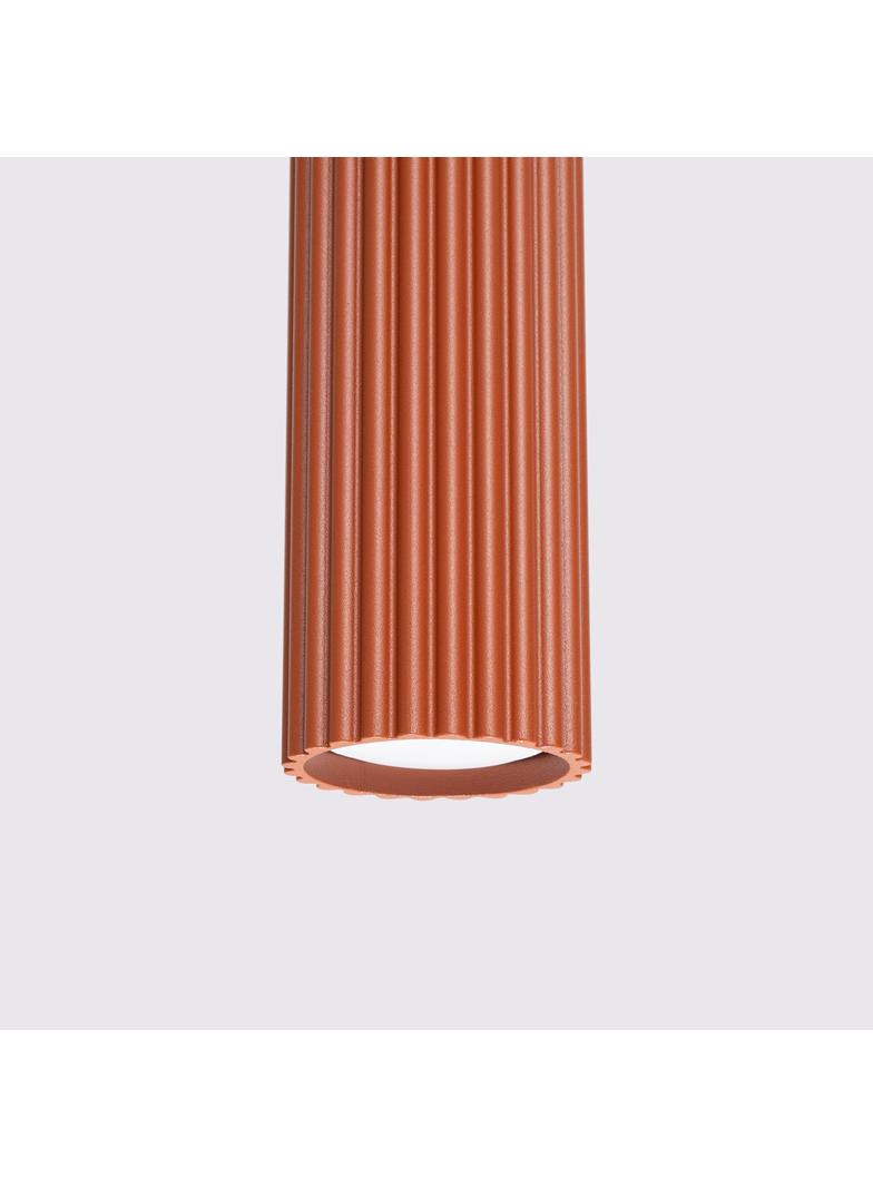 Sollux Lampa wisząca KARBON 1 ochra czerwona SL.1630