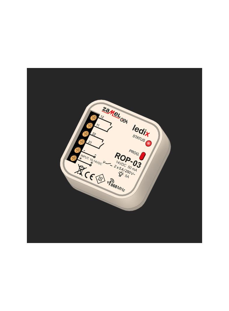 Radiowy odbiornik dopuszkowy 2-kanałowy TYP: ROP-03