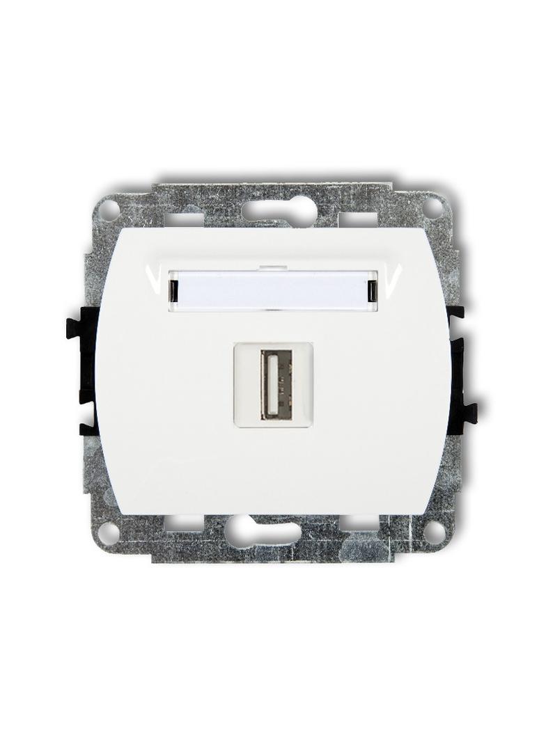 TREND Mechanizm gniazda pojedynczego USB A-A 3.0 biały