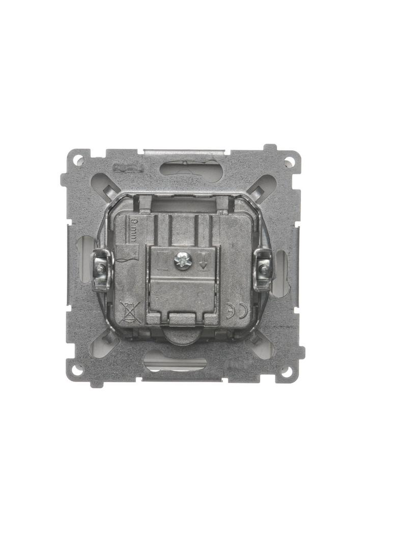 Simon Basic Gniazdo antenowe R-TV zakończeniowe do gniazd przelotowych 1x wejście: 5–862 MHz satynow