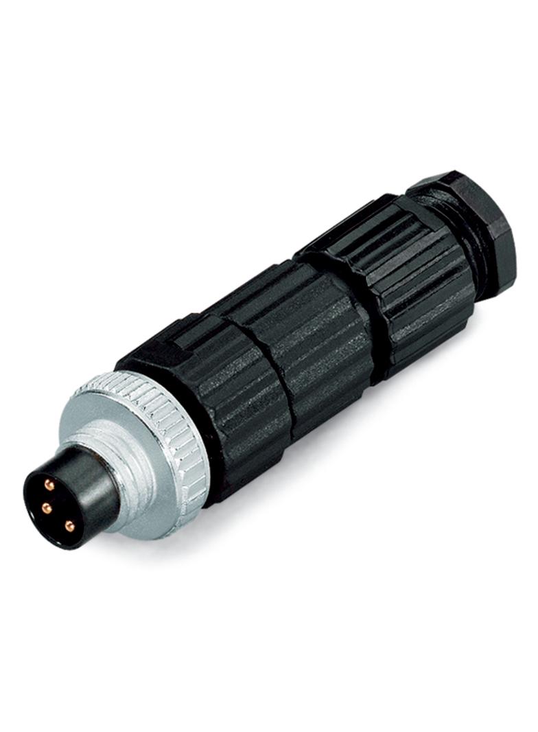 wtyczka prosta M8 3-biegunowa