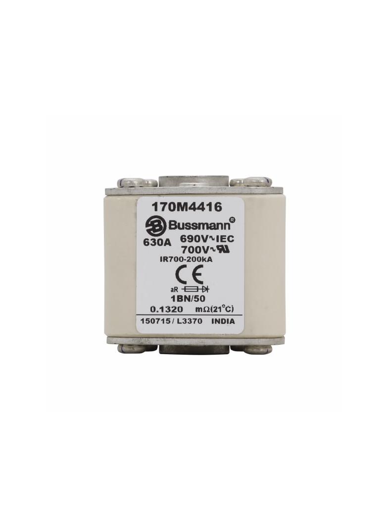 FUSE 630A 690V 1BN/50 AR UC Wkładka szybka 630A AC 690V rozmiar 1 53x69x51 mm aR IEC UL w 170M4416 E
