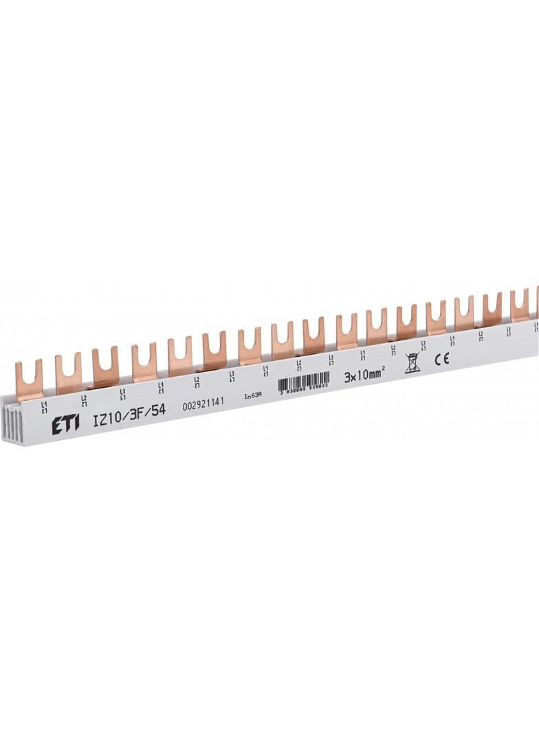Szyna łączeniowa widełkowa 3P 63A 10mm2 (54 mod.) IZ10/3F/54 002921141 ETI
