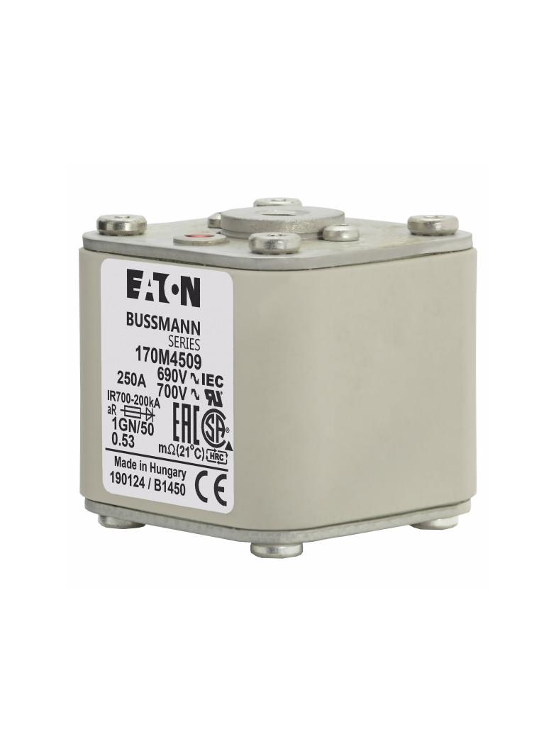 FUSE 250A 690V 1GN/50 AR UC Wkładka szybka 250A AC 690V rozmiar 1 53x69x51 mm aR IEC UL w 170M4509 E