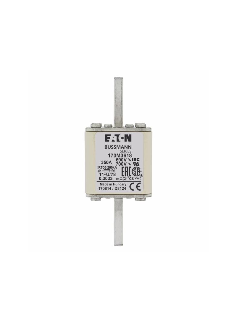 FUSE 350A 690V 1*FU/78 AR UC Wkładka szybka 350A AC 690V rozmiar 1 45x45x110 mm aR, 170M3618 EATON