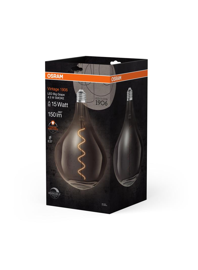 Lampa LED Vintage 1906 LED Filament szkło przezroczyste 15 dim 4,5W/817 E27