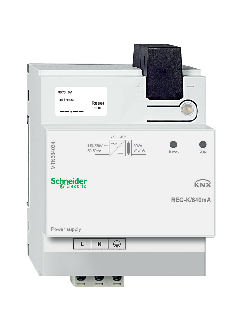 KNX zasilacz REG-K 630mA jasnoszary MTN684064 Schneider
