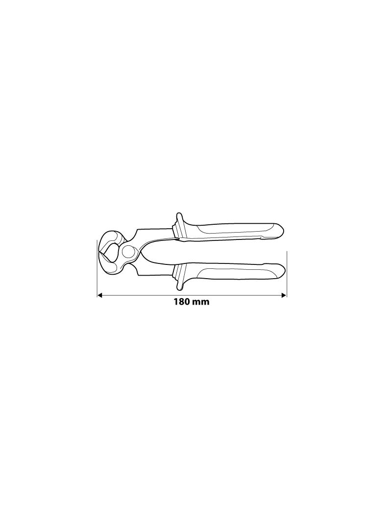 Obcęgi do gwoździ 180 mm