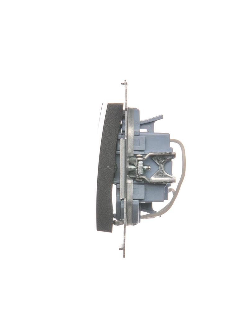 Simon 54 Łącznik potrójny z podświetleniem LED 10A 250V szybkozłączka antracyt DW31L.01/48 KONTAKT