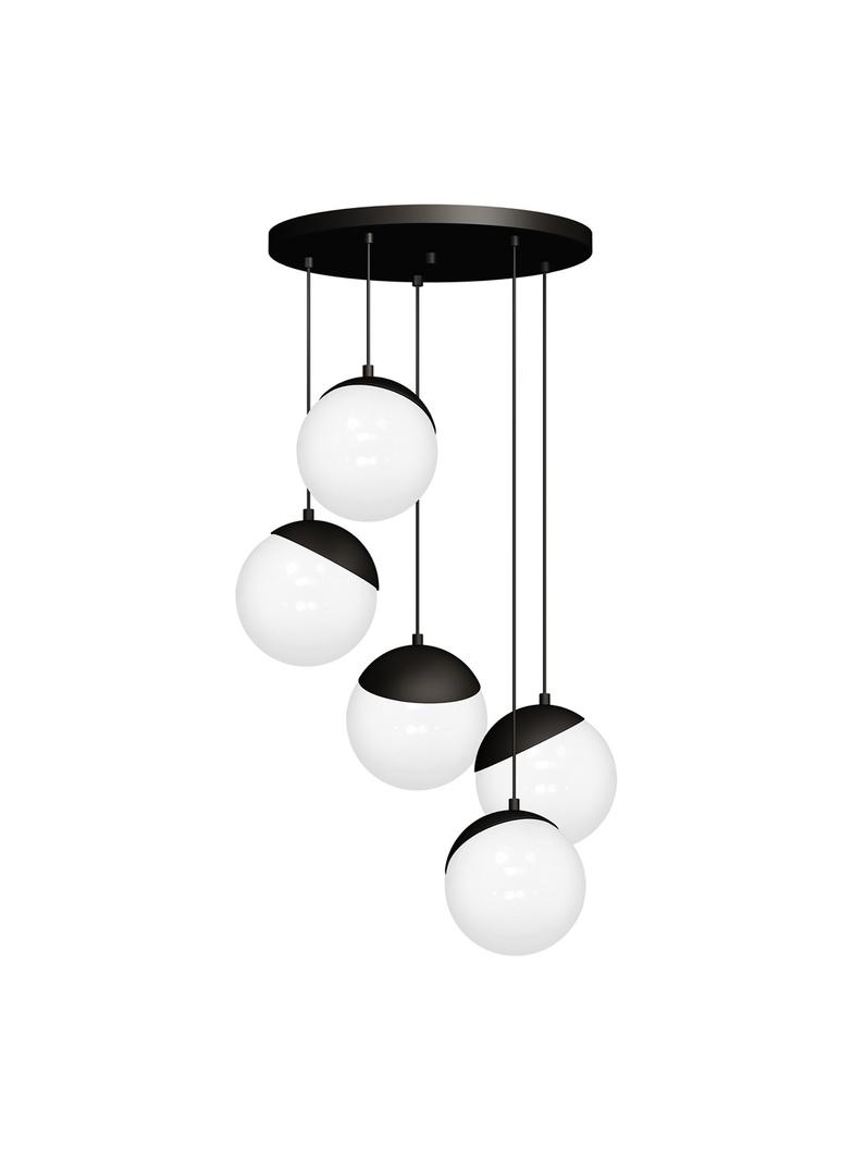Milagro lampa wisząca Sfera Black 5xE14 MLP8869