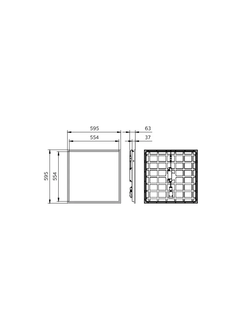 Panel LED Coreline RC132V G6 UGR19 31/22W 2900/3100/3350/3600/4000/4300lm IP20/44 all-in 3000/3500/4