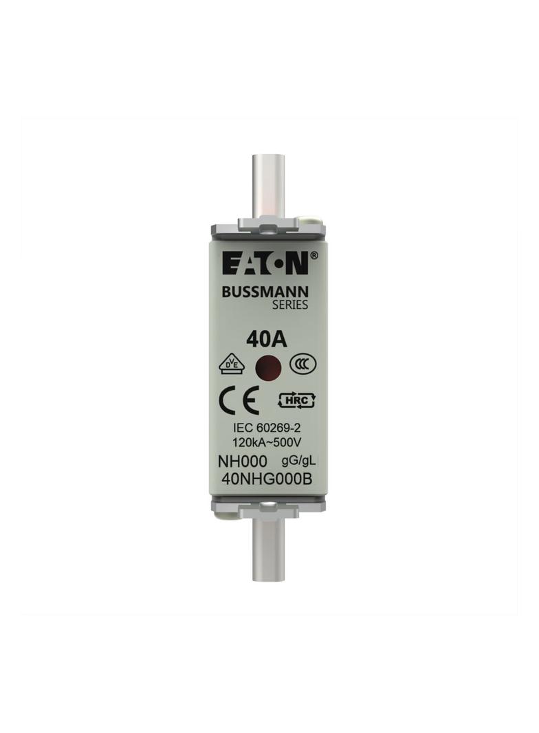 NH FUSE 40A 500V GG/GL SIZE 000 Wkładka NH000 40A 500V GL/GG podwójny wskaźnik 40NHG000B EATON