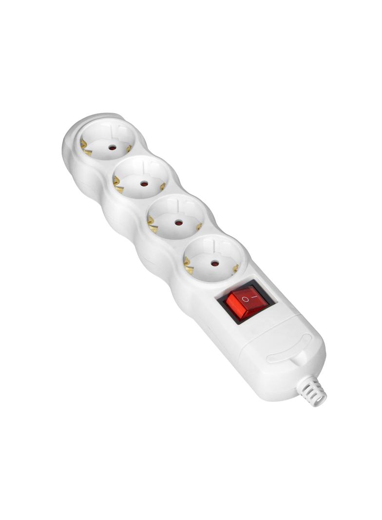 Rozgałęźnik wielogniazdowy 4x2P+Z z wyłącznikiem Schuko biały OR-AE-13265(GS)/W ORNO